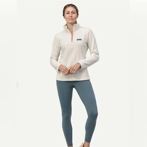 Patagonia Quarter-Zip Micro Fleece Pullover in Birch White Size M
